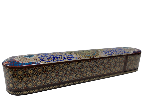 جاقلمی های خاتم اصفهان  مدل کشویی طول ۳۰ سانت  ارتفاع ۵ سانت